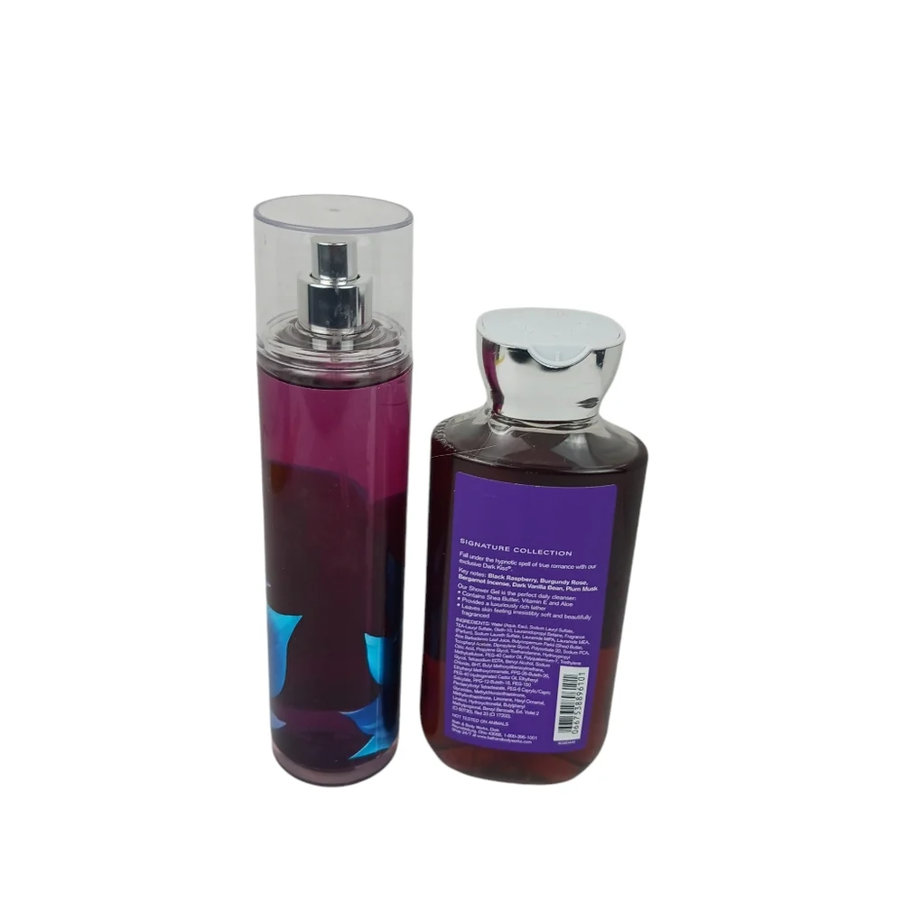 Bath & Body Works DARK KISS Shea Enriched Shower Gel 10 fl. oz & Fragrance  Mist